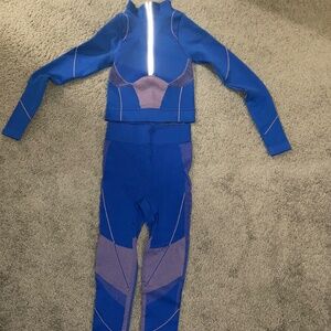 LAPP The Brand Two-Piece Royal Blue Compression Set in Size XS NWOT